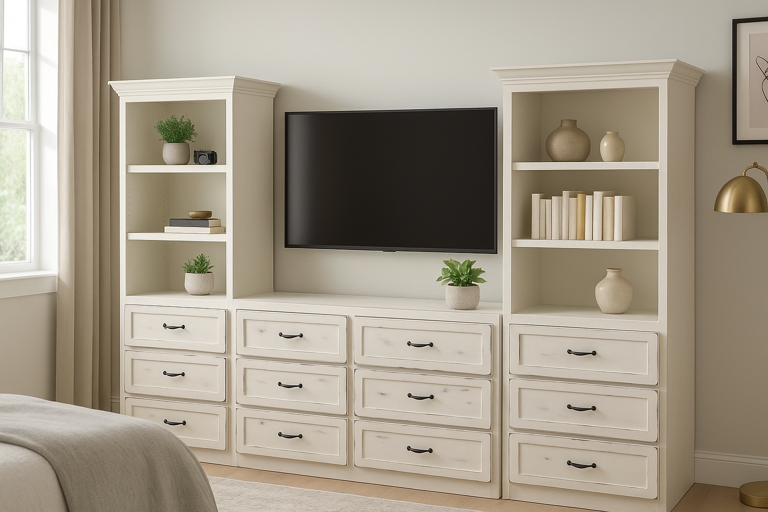 Augusta Bedroom Storage Furniture | Bookcase, Drawers, Dresser & TV Stand | Griffin Furniture USA