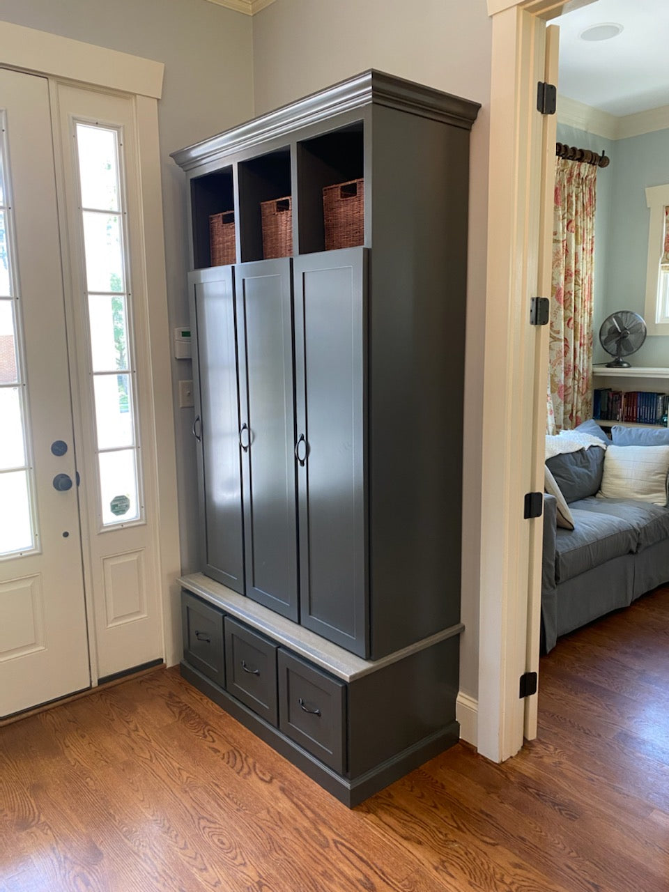 Maryland Locker Entryway Bench with Shoe Storage – Custom Mudroom Seating & Organization | Griffin Furniture
