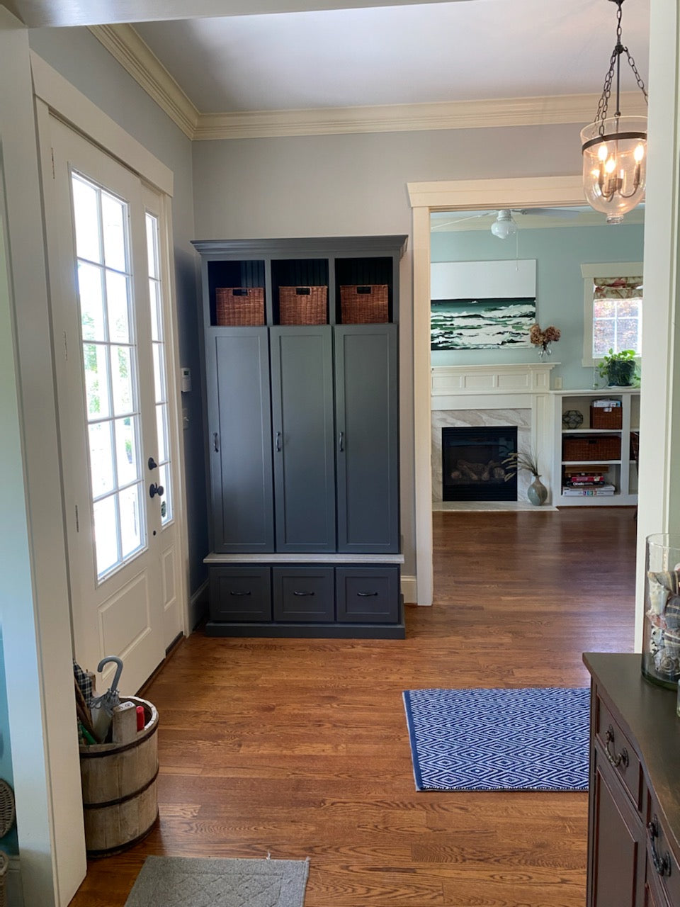 Maryland Locker Entryway Bench with Shoe Storage – Custom Mudroom Seating & Organization | Griffin Furniture