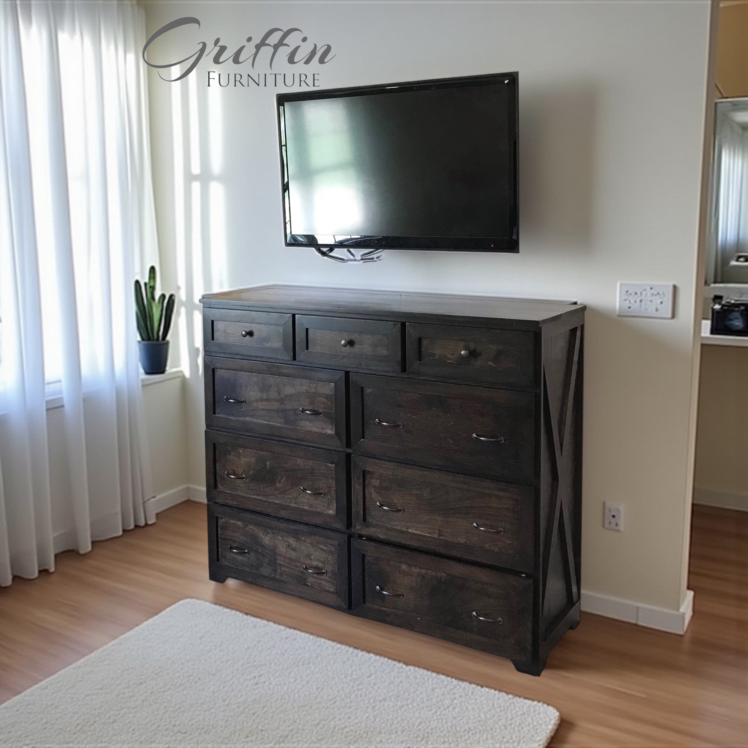 Saint Louis Solid Wood Dresser with Drawers | Custom Farmhouse Storage | Handcrafted Bedroom Furniture