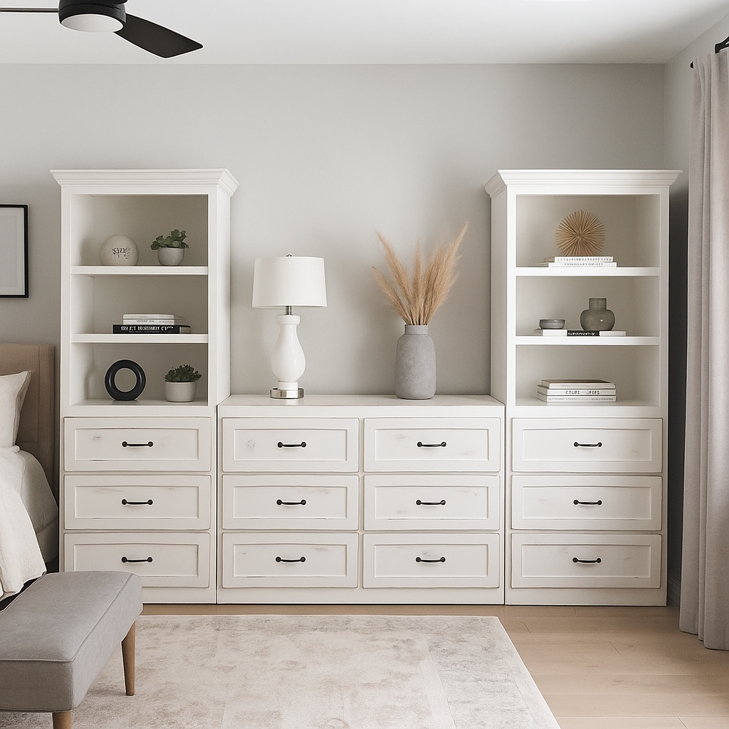 Augusta Bedroom Storage Furniture | Bookcase, Drawers, Dresser & TV Stand | Griffin Furniture USA