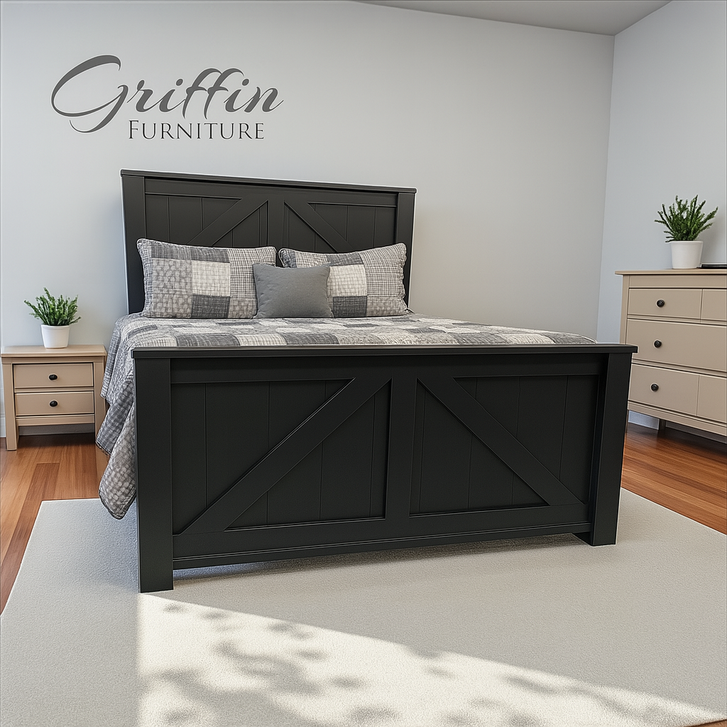 Brooklyn Custom Wood Bed Frame with Storage Drawers | All Bed Sizes | Handmade & Ships Free Nationwide