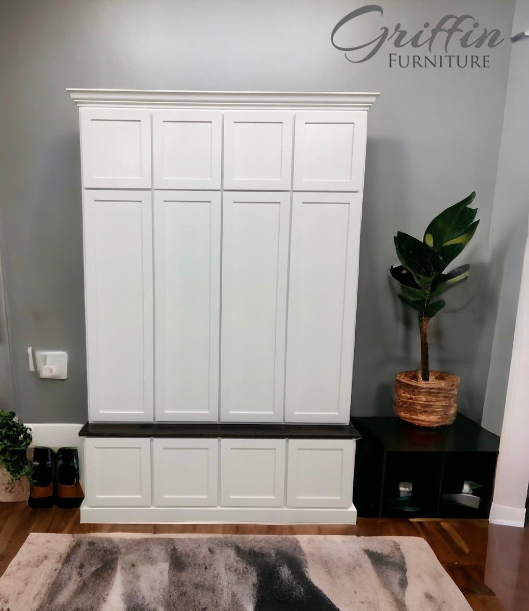 Ashville Entryway Shoe Storage Bench | Mudroom Bench | Shoe Cabinet.