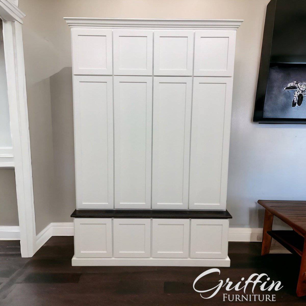 Ashville Entryway Shoe Storage Bench | Mudroom Bench | Shoe Cabinet.