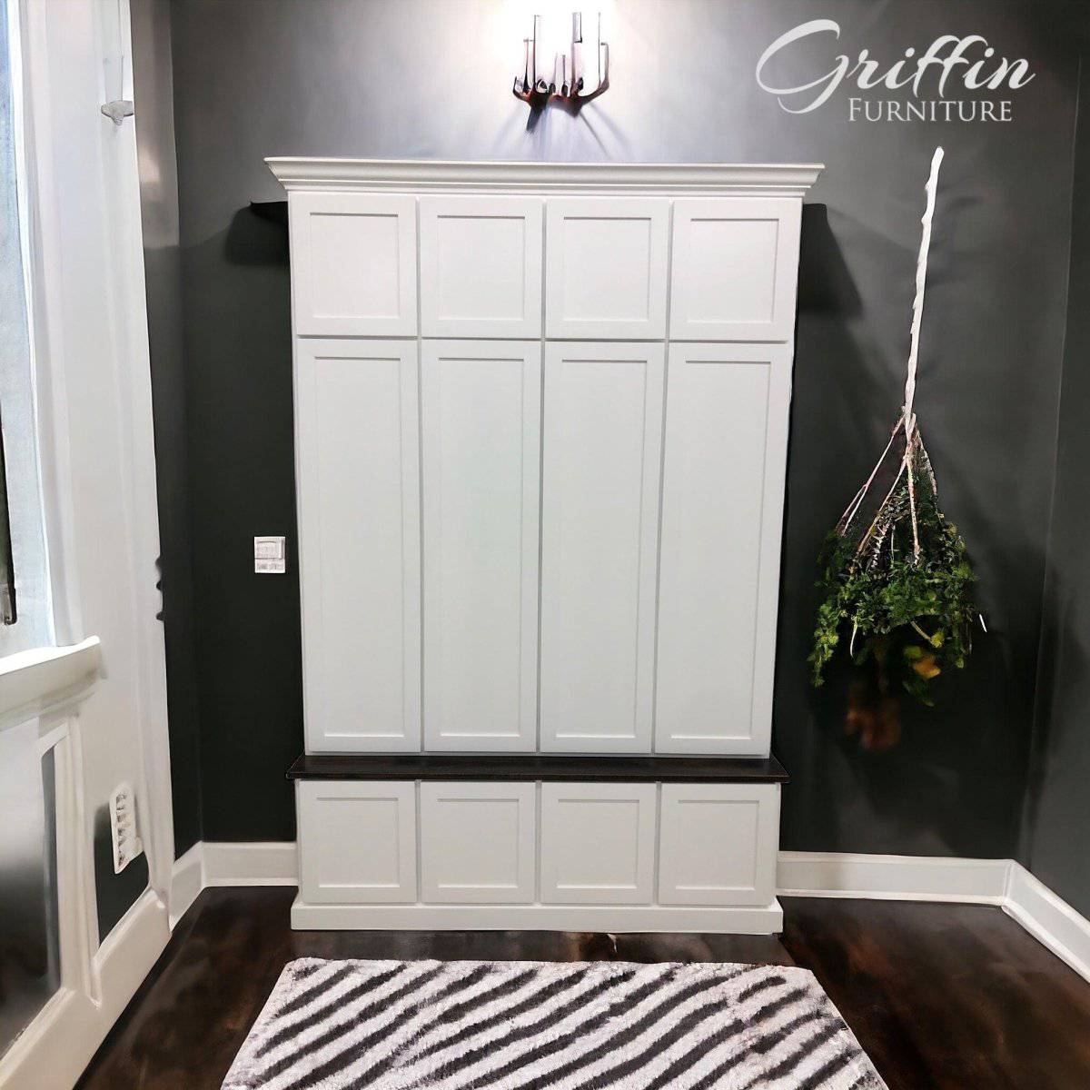 Ashville Entryway Shoe Storage Bench | Mudroom Bench | Shoe Cabinet.