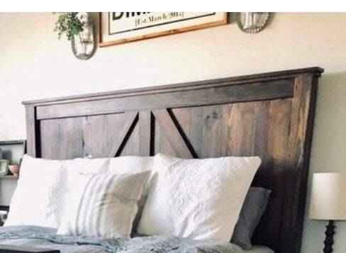 Burlington Farmhouse Wood Bed Frame | Handcrafted King, Queen & Full Sizes | Custom Bedroom Furniture