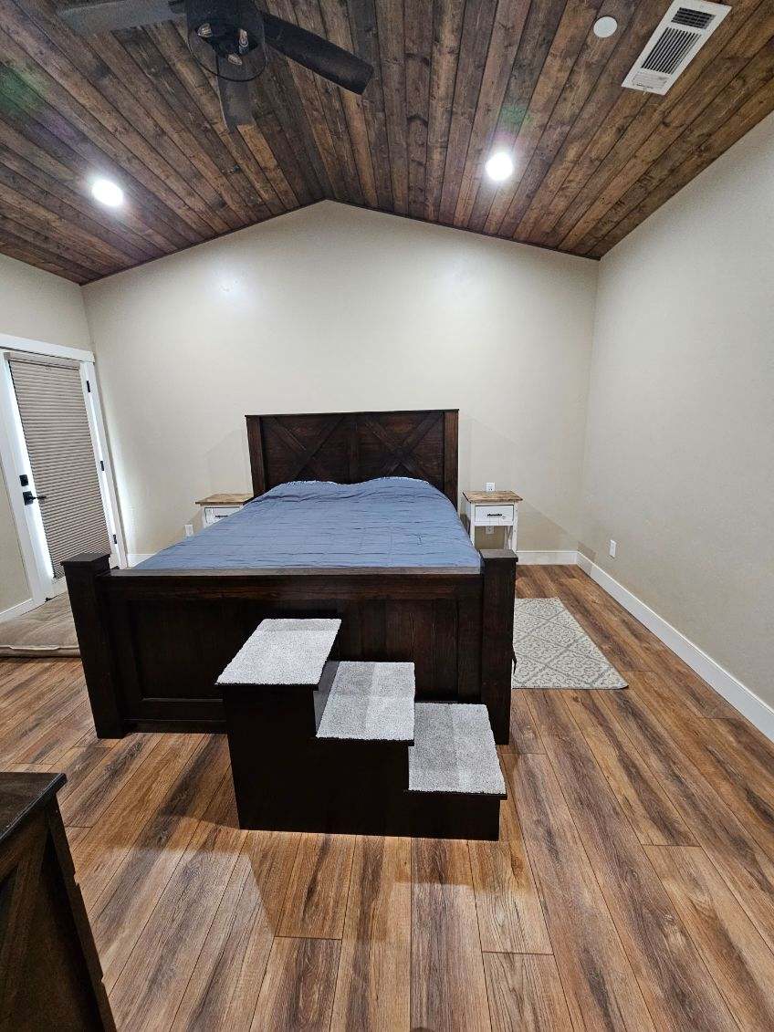 Cape Coral Wooden Bed Frame | Sturdy Platform Bed | Rustic & Stylish Handmade Furniture