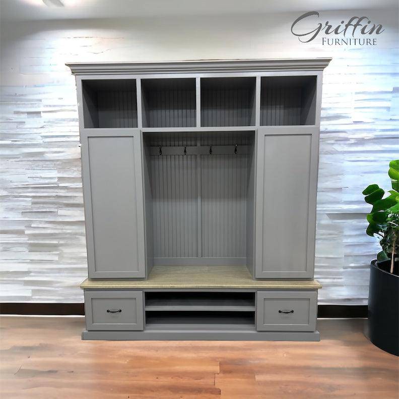 Florida Ultimate Entryway Storage Bench | Mudroom Locker | Hall Tree.