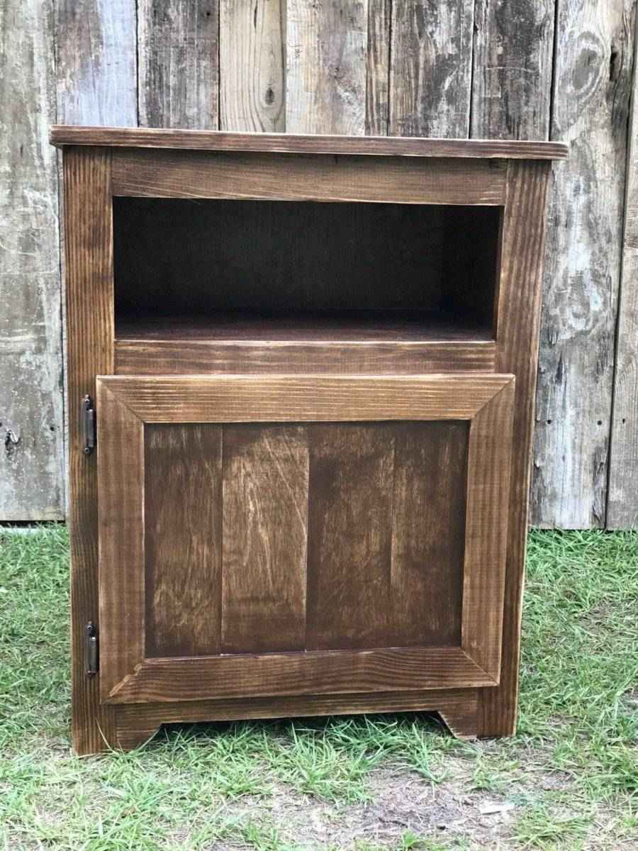 Jesup Nightstand Set | Handcrafted Wood Bedside Tables with Storage | Set of 2
