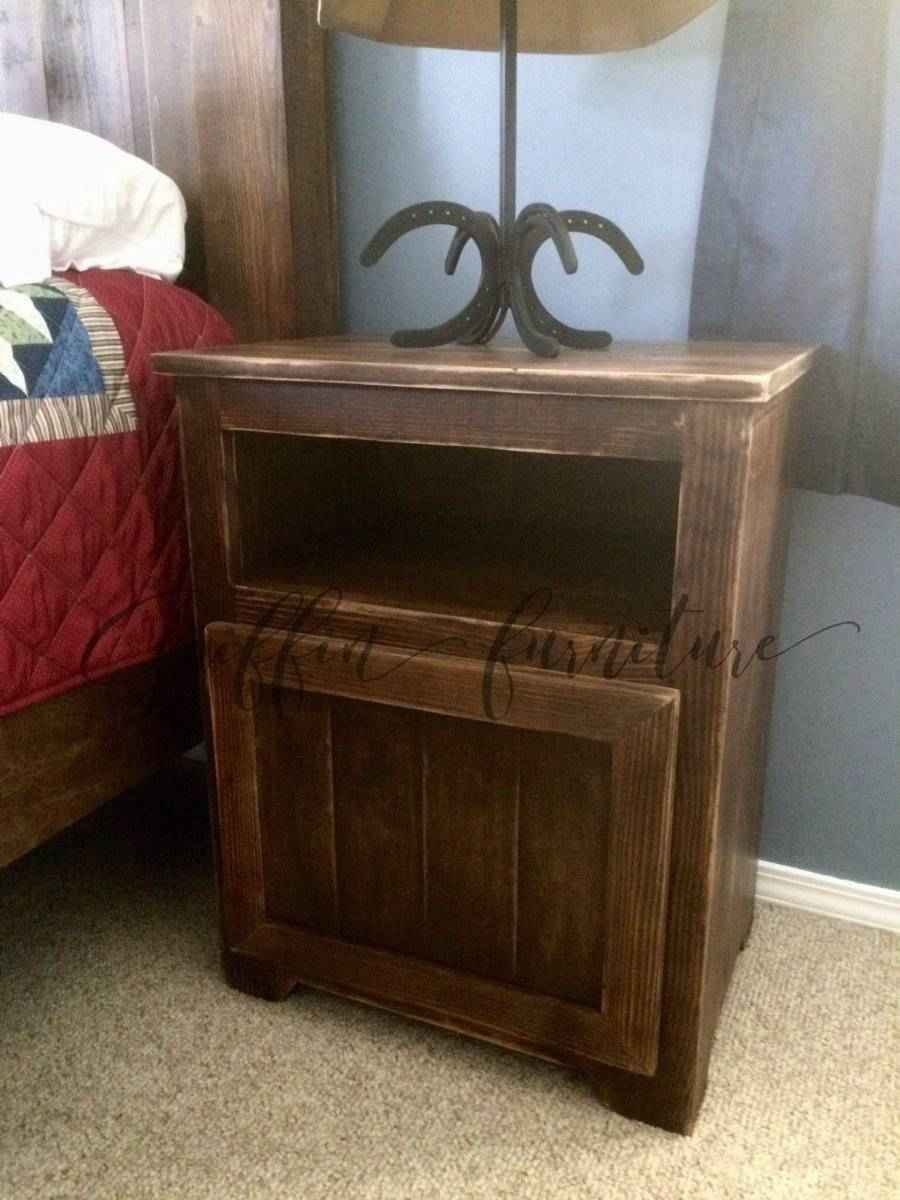 Jesup Nightstand Set | Handcrafted Wood Bedside Tables with Storage | Set of 2