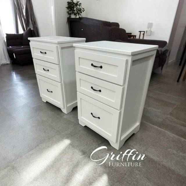 Livermore Nightstand Set | Handcrafted Wood Bedside Tables with Storage | Set of 2
