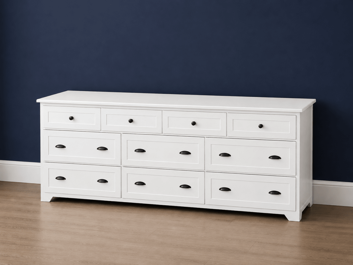 Los Angeles Oversized Wood Dresser – Modern Farmhouse Style with Spacious Storage | Handmade Custom Dresser USA