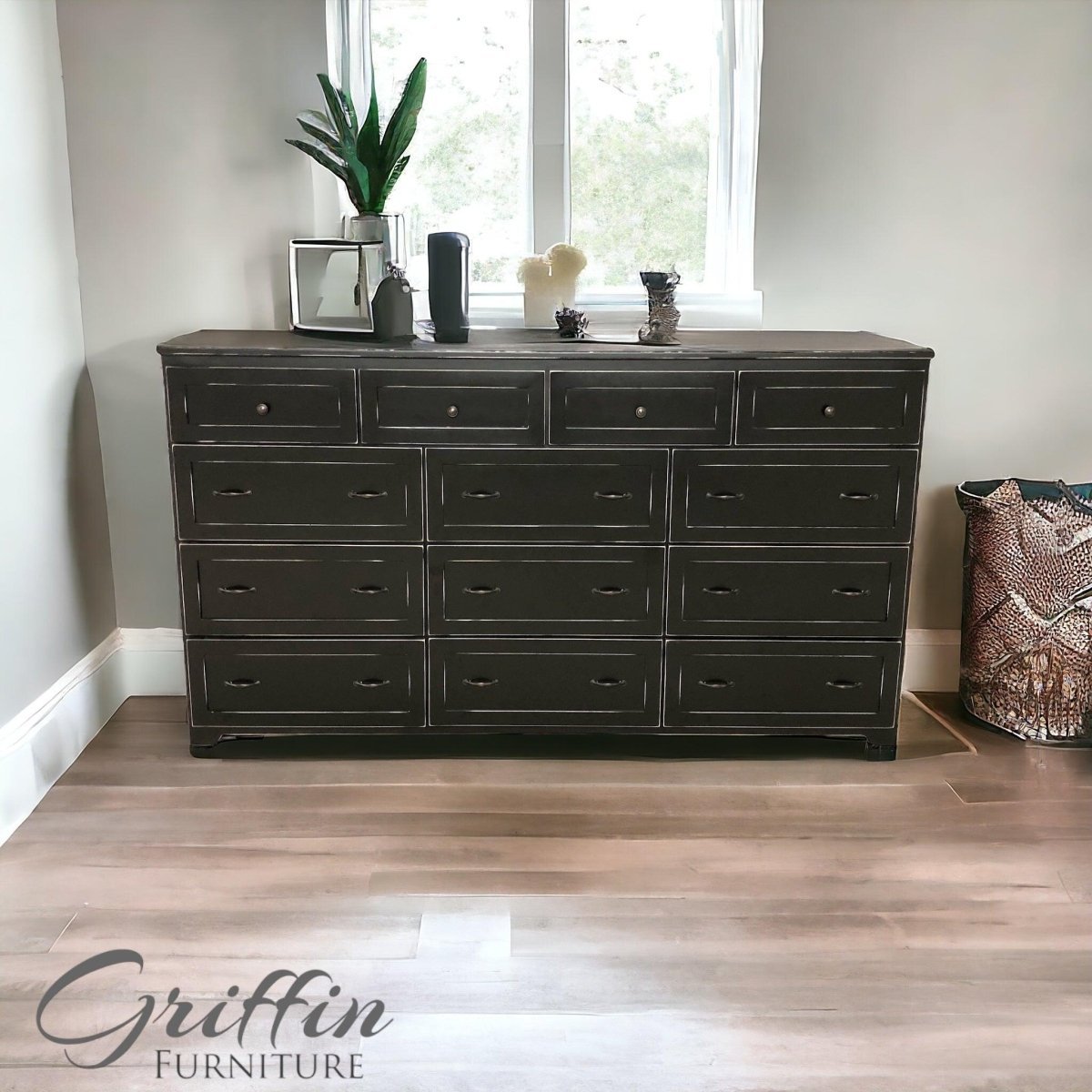 Marietta Wood Dresser for Bedroom Storage | Rustic 9-Drawer Dresser Handmade in USA