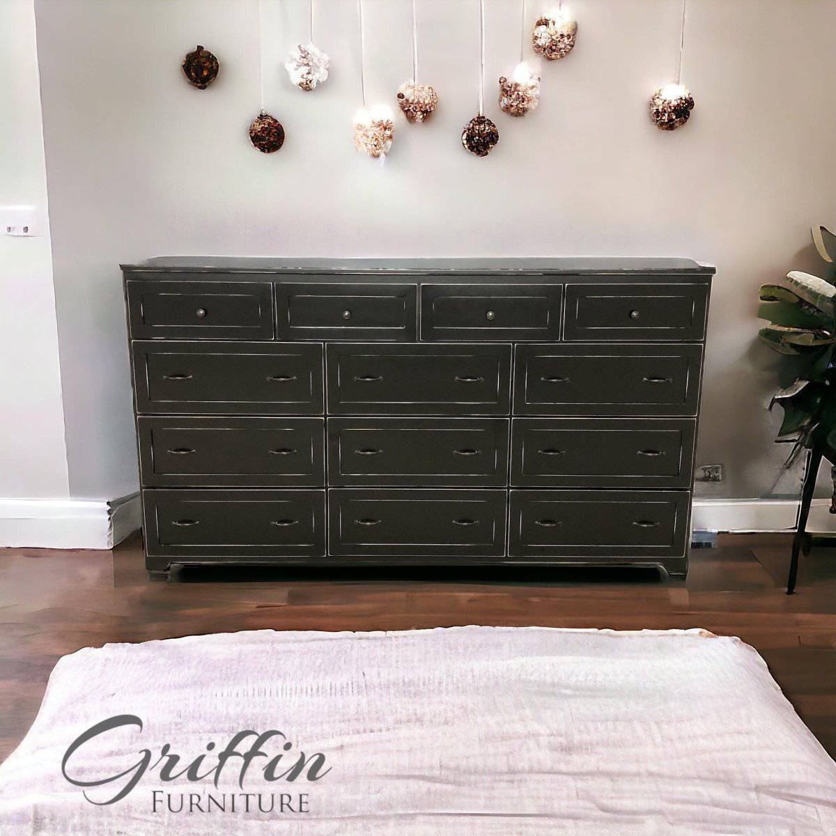 Marietta Wood Dresser for Bedroom Storage | Rustic 9-Drawer Dresser Handmade in USA