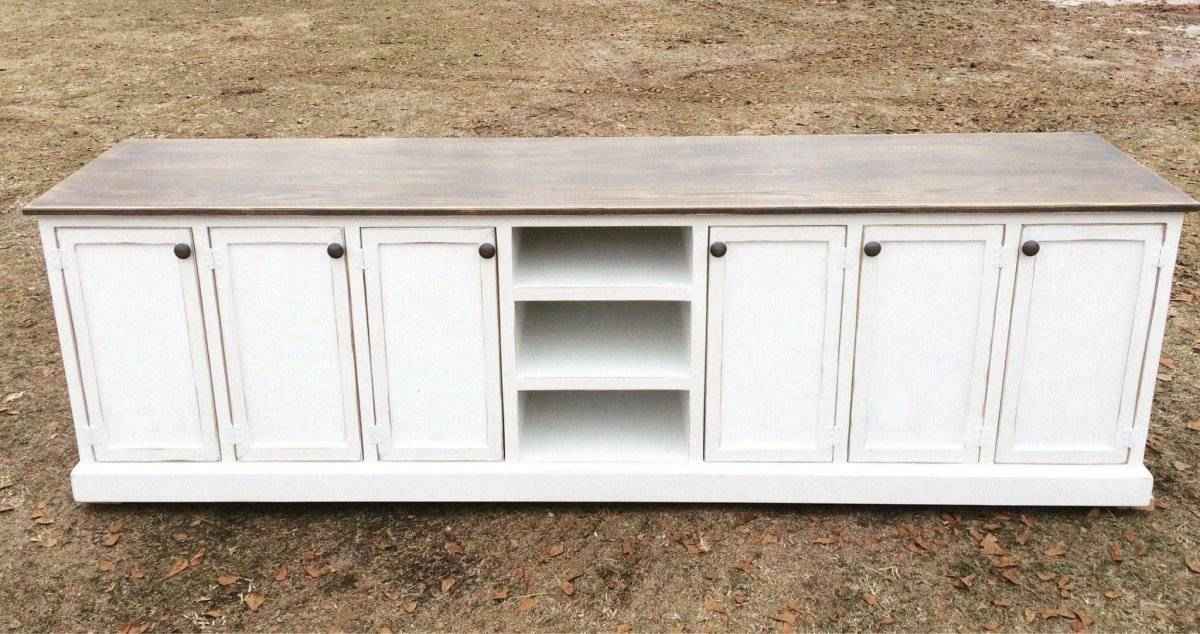 Naples wood Tv stand entertainment center media console