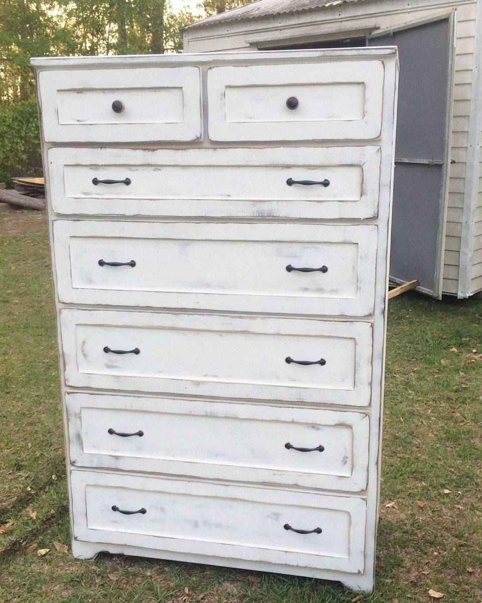 New Jersey 7-Drawer Tall Dresser | Handcrafted Wood Chest of Drawers | Farmhouse Bedroom Storage