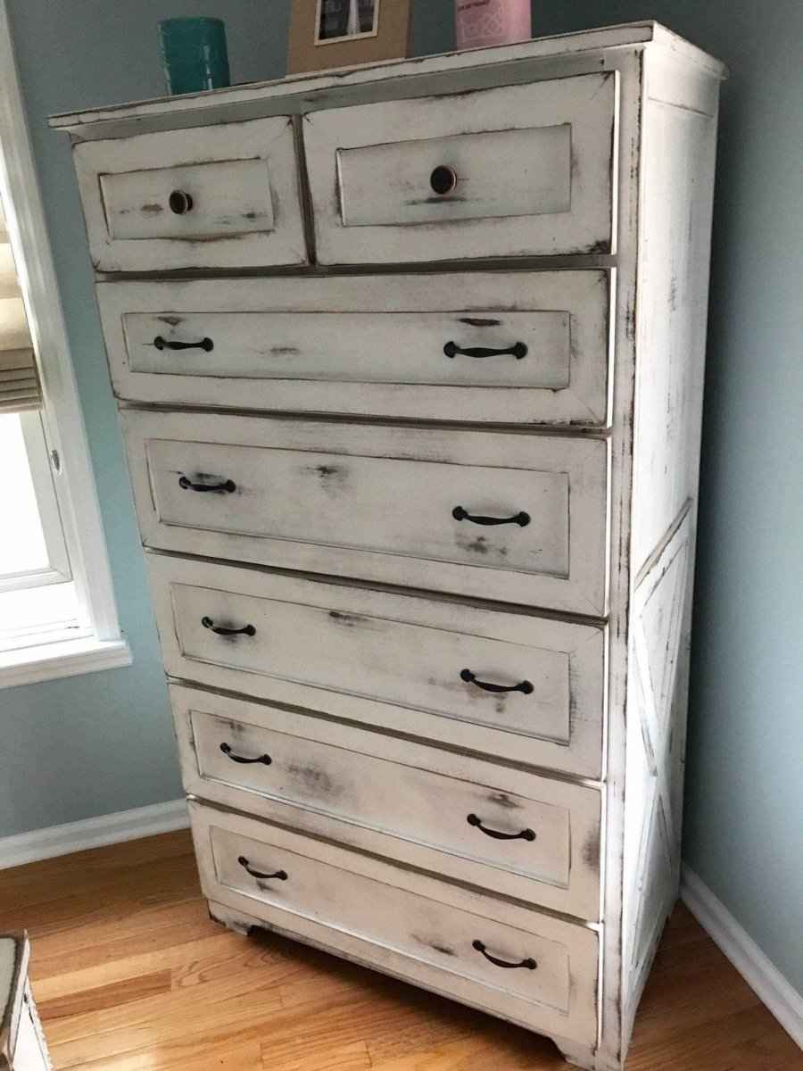 New Jersey 7-Drawer Tall Dresser | Handcrafted Wood Chest of Drawers | Farmhouse Bedroom Storage