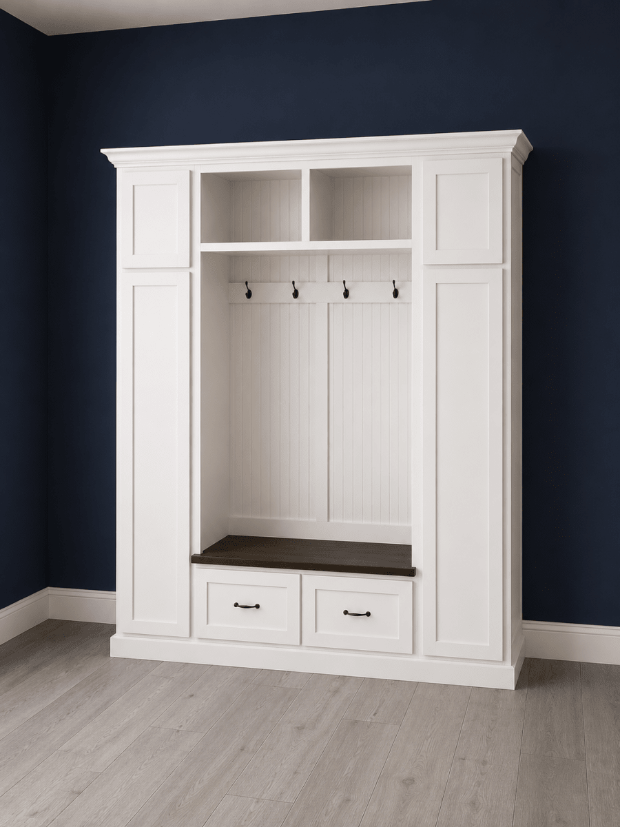 Oklahoma Hall Tree Bench – Mudroom Locker Storage Unit | Custom Entryway Furniture by Griffin Furniture