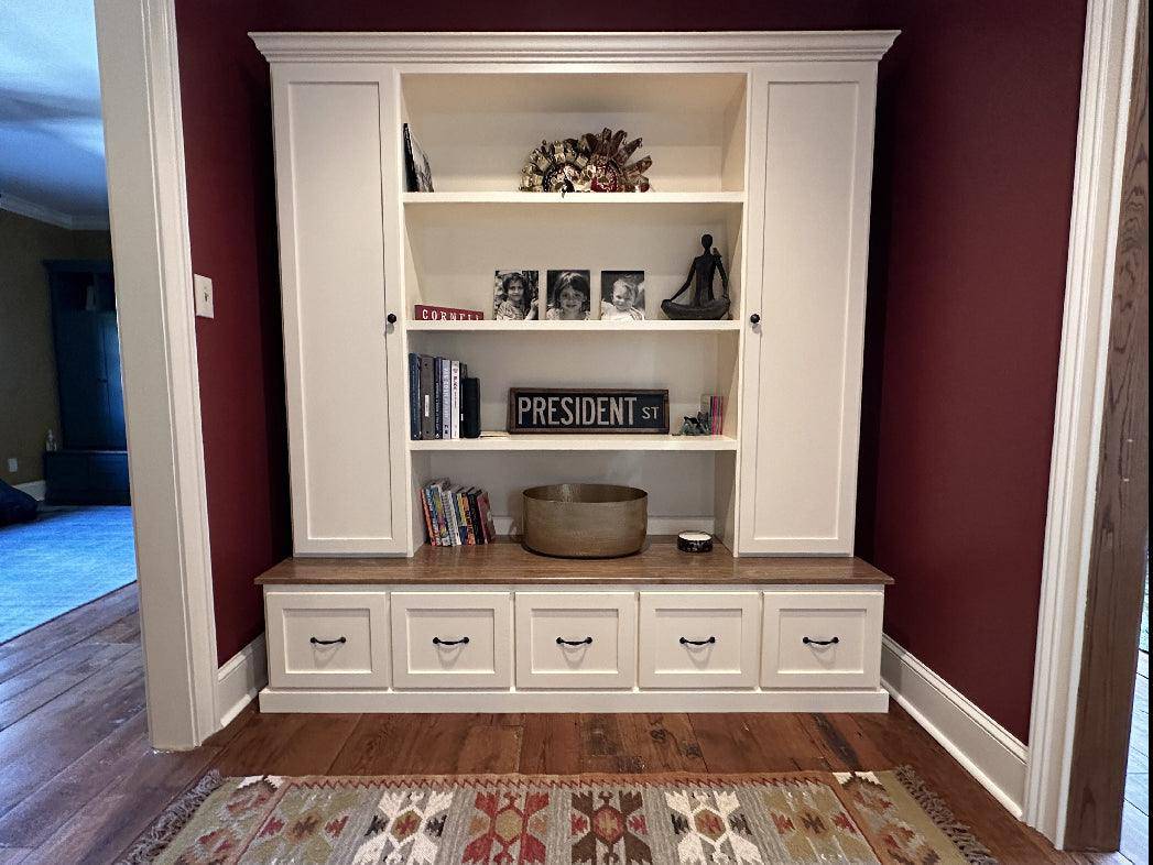 PHILADELPHIA mudroom locker hall tree bench.