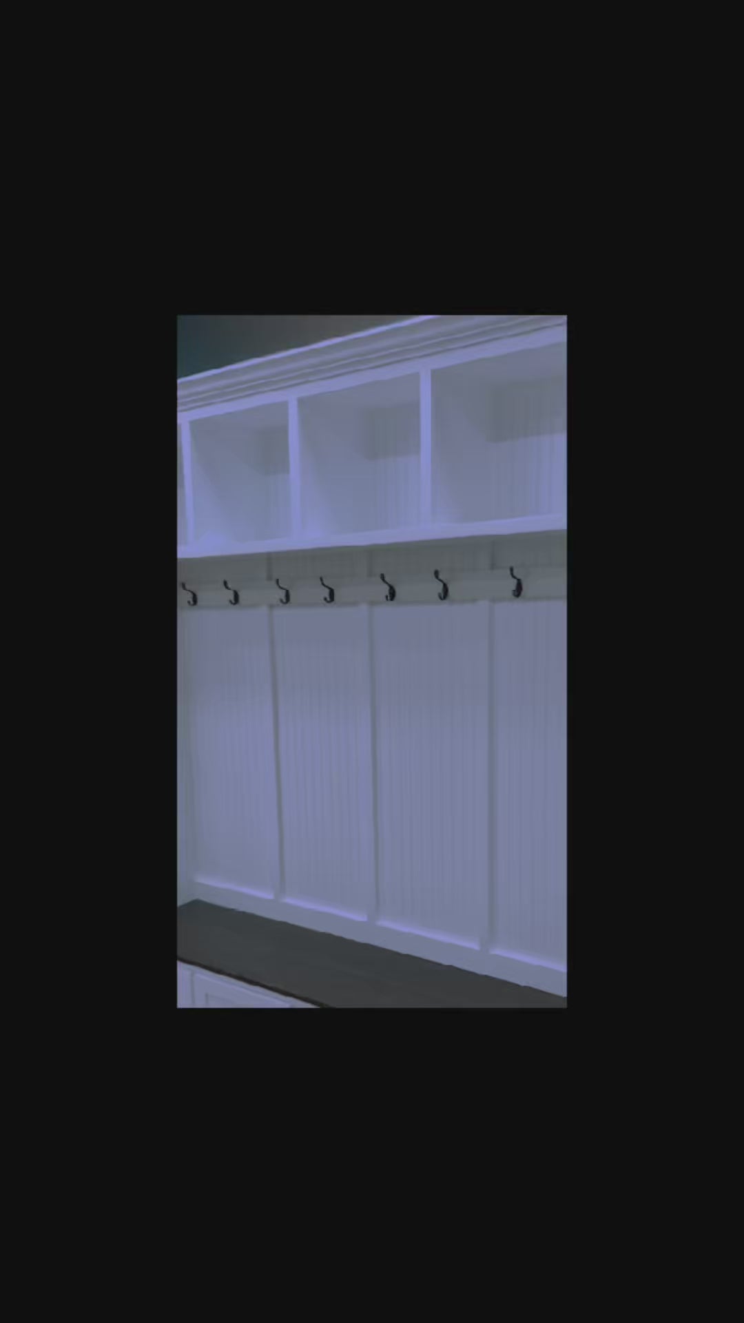 GEORGIA Hall Tree with Shoe Storage: Entryway Bench & Coat Rack for Mudroom Organization (4 section).