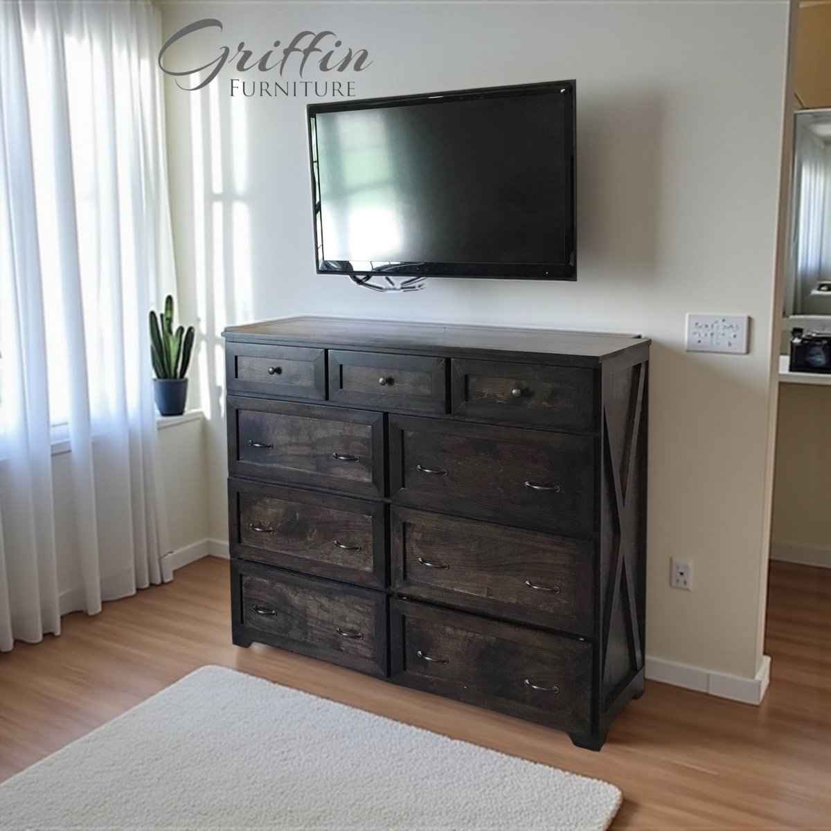 Saint Louis Wood Dresser with Drawers | Custom Farmhouse Storage | Handcrafted Bedroom Furniture