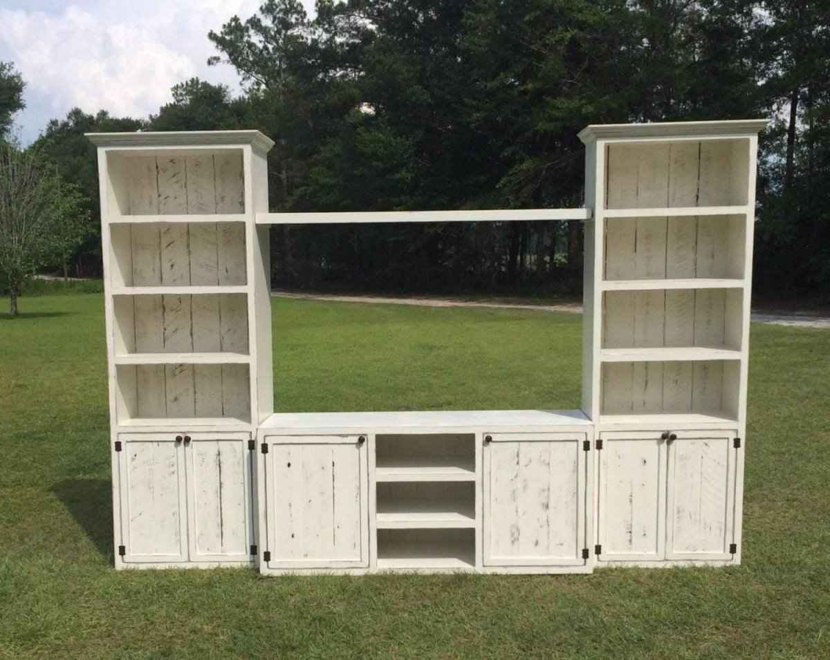 Texas Custom Wood Entertainment Center | Wood TV Stand with Storage | Handcrafted Media Console