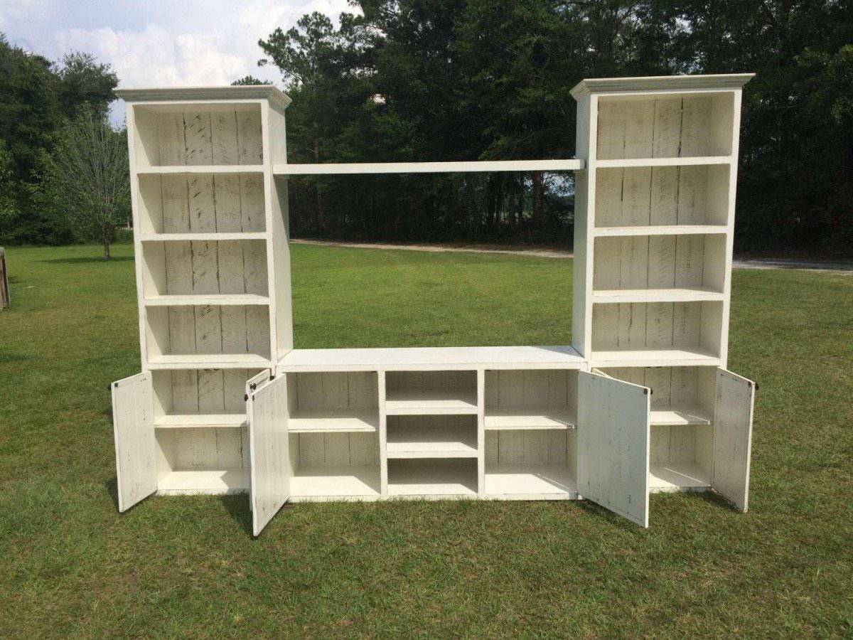 Texas Custom Wood Entertainment Center | Solid Wood TV Stand with Storage | Handcrafted Media Console