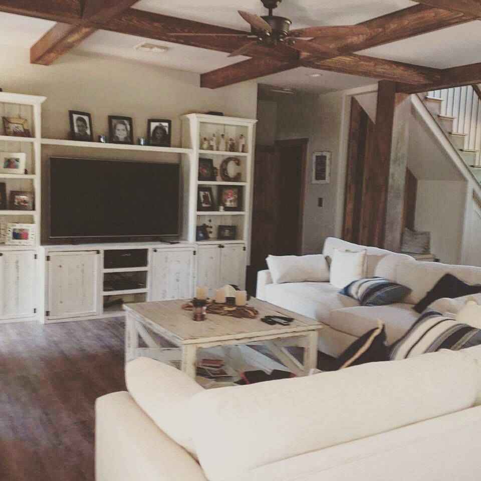 Texas Custom Wood Entertainment Center | Wood TV Stand with Storage | Handcrafted Media Console