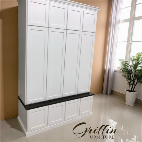 Ashville Entryway Shoe Storage Bench Custom Mudroom Hall Tree