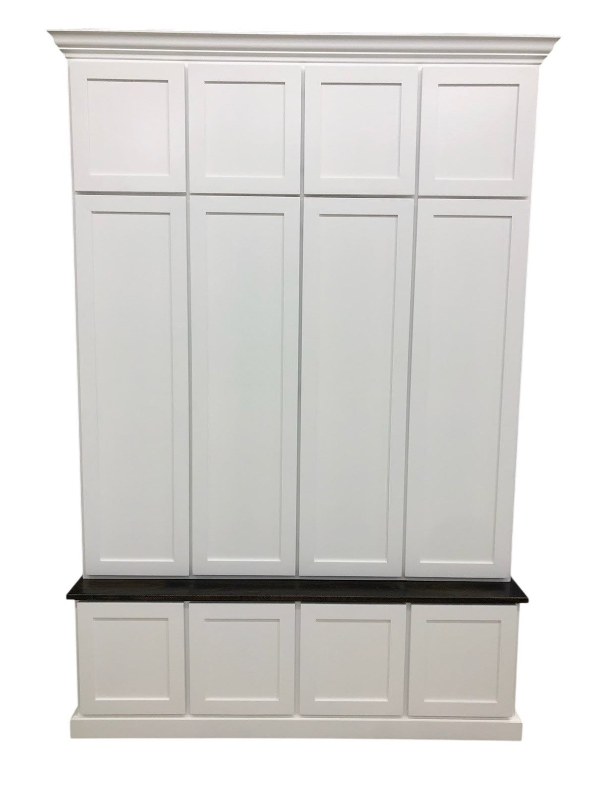 Ashville Entryway Shoe Storage Bench | Custom Mudroom Hall Tree with Drawers, Cubbies & Hooks | Solid Wood Entryway Furniture
