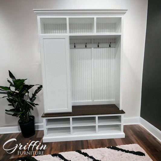 FORT MYERS 3 section entryway bench with storage - Griffin Furniture