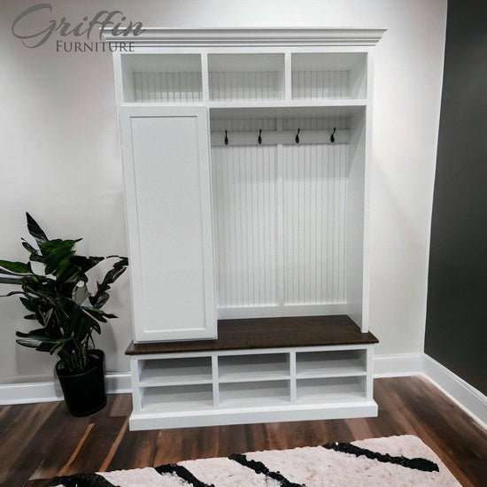 FORT MYERS 3 section entryway bench with storage - Griffin Furniture