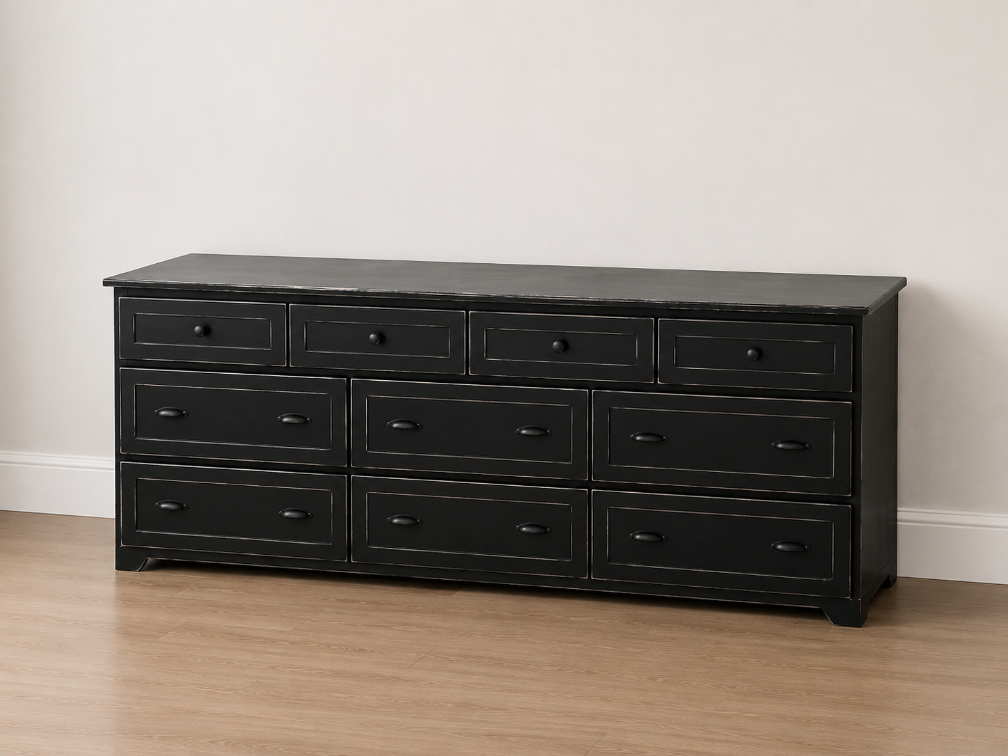 Los Angeles Oversized Wood Dresser – Modern Farmhouse Style with Spacious Storage | Handmade Custom Dresser USA - Griffin Furniture
