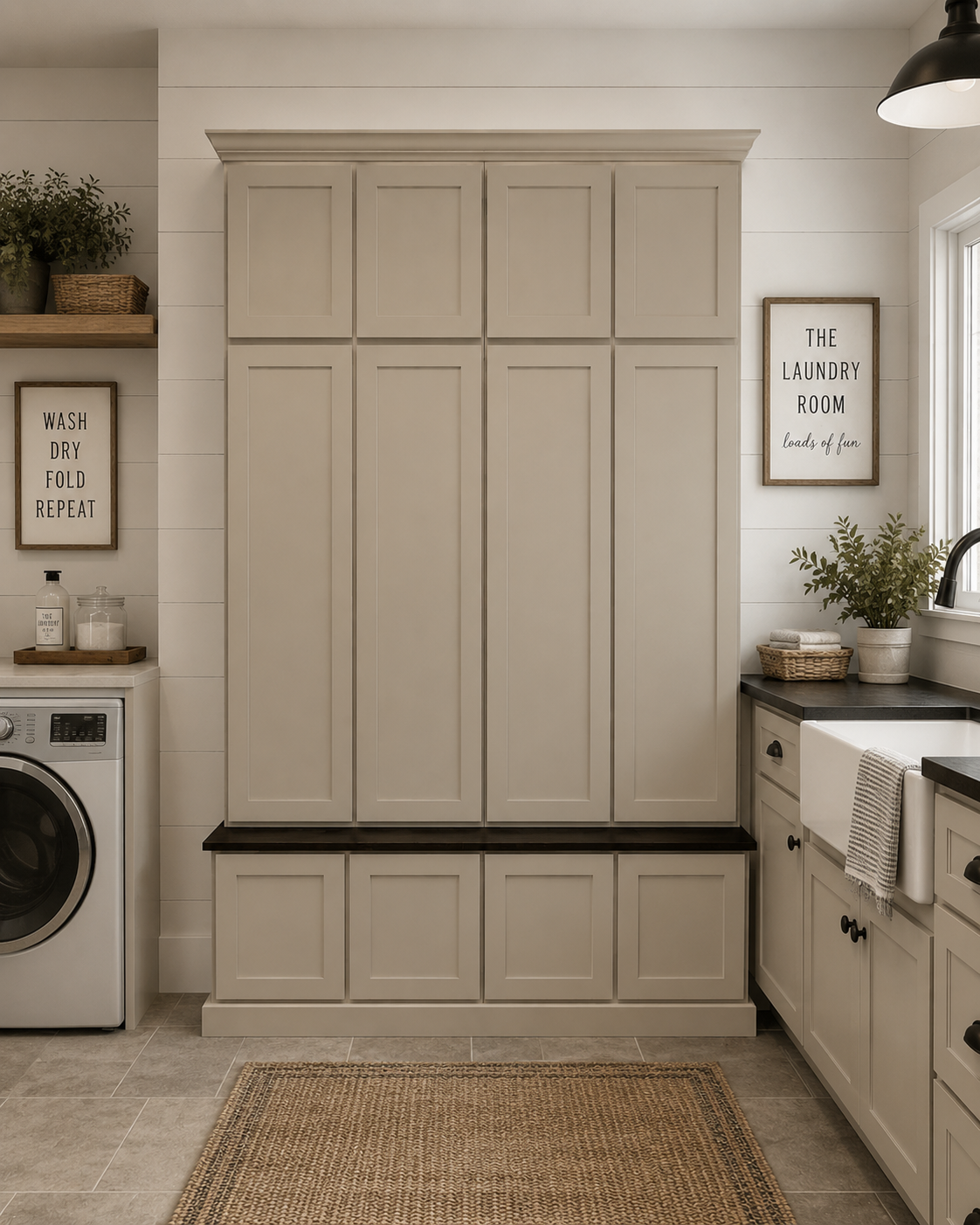 Ashville Entryway Shoe Storage Bench | Custom Mudroom Hall Tree with Drawers, Cubbies & Hooks | Wood Entryway Furniture - Griffin Furniture