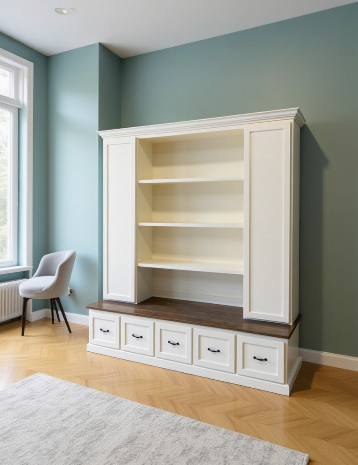 Philadelphia Mudroom Locker Hall Tree Bench – Custom Entryway Storage with Hooks, Cubbies & Seating | Griffin Furniture USA