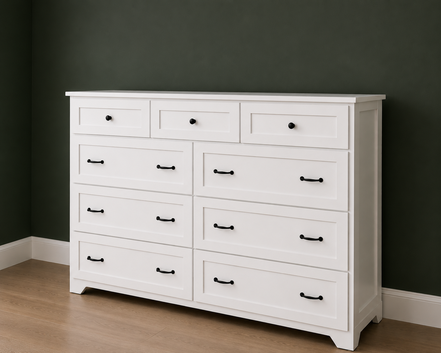 Saint Louis Wood Dresser with Drawers | Custom Farmhouse Storage | Handcrafted Bedroom Furniture - Griffin Furniture