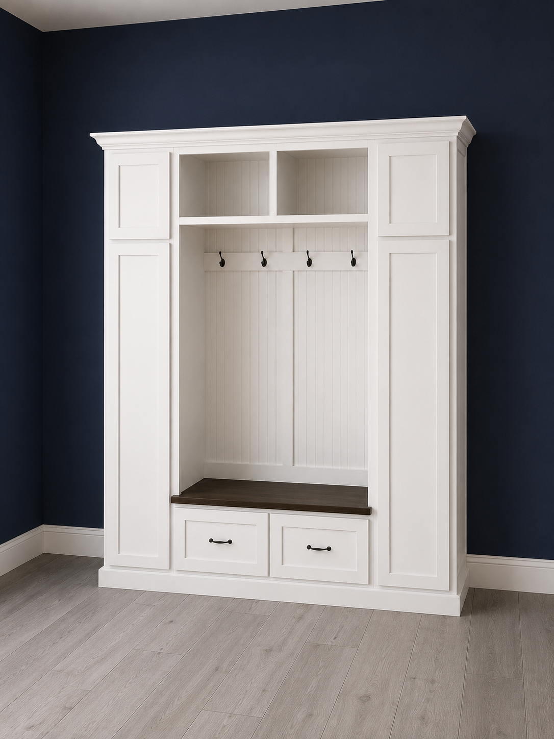 Oklahoma Hall Tree Bench – Mudroom Locker Storage Unit | Custom Entryway Furniture by Griffin Furniture