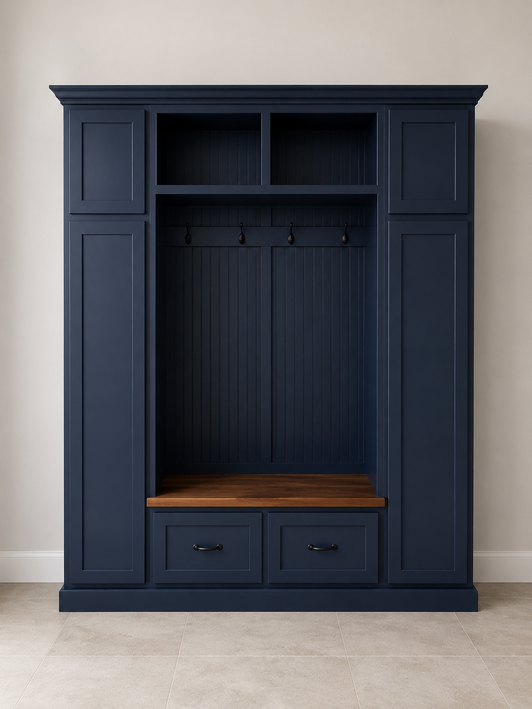 Oklahoma Hall Tree with Bench – Mudroom Locker Storage Unit | Custom Entryway Furniture by Griffin Furniture