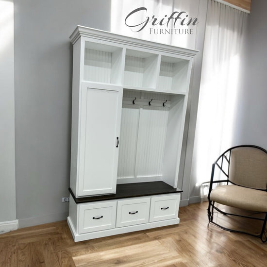 OREGON entryway bench organizer - Griffin Furniture