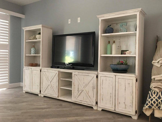 Bradenton Farmhouse Entertainment Center |TV Stand | Media Console | Living Room Furniture