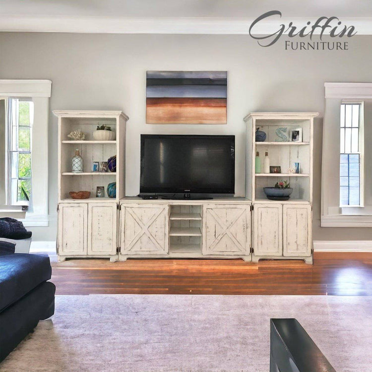 Bradenton Farmhouse Entertainment Center |TV Stand | Media Console | Living Room Furniture