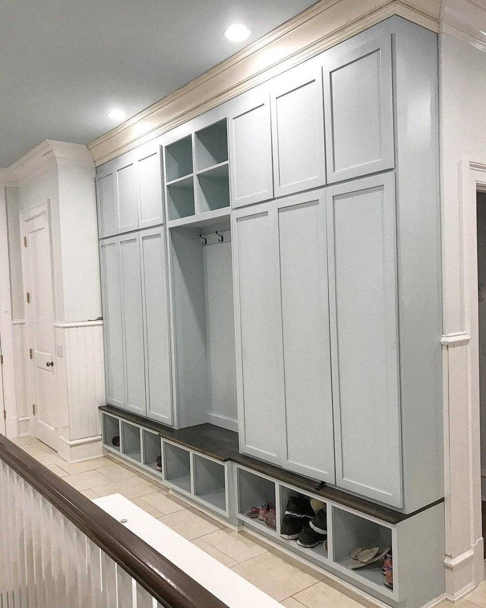 Connecticut Coat Rack & Shoe Storage Bench | Entryway Hall Tree with Mudroom Storage – Custom Entryway Furniture