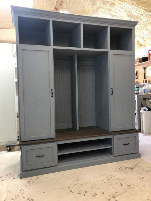 FLORIDA mudroom lockers with doors and bench - Griffin Furniture