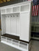 FORT MYERS 4 section hall tree with bench and shoe storage - Griffin Furniture