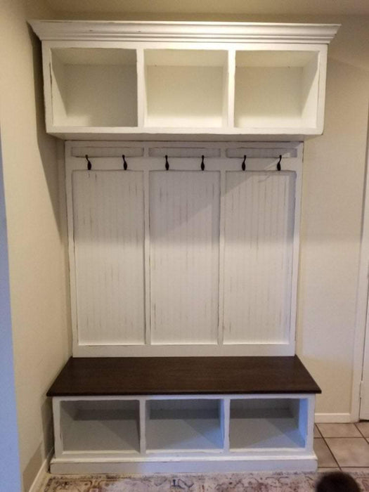 THE LONG ISLAND 3 section shoe storage bench | Griffin Furniture