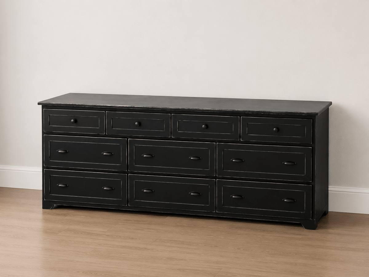 Los Angeles Oversized Wood Dresser – Modern Farmhouse Style with Spacious Storage | Handmade Custom Dresser USA