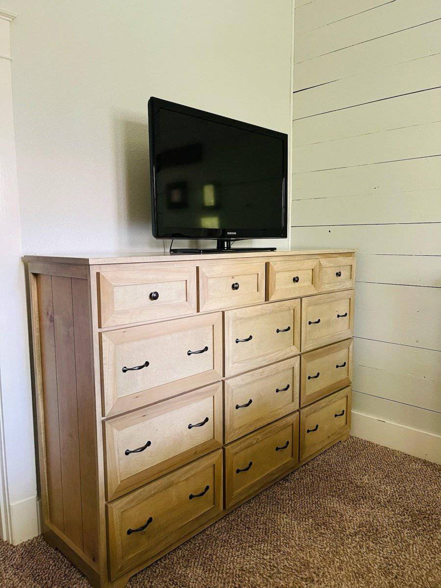 Marietta Wood Farmhouse Dresser for Bedroom Storage | Rustic 9-Drawer Dresser Handmade in USA Marietta Wood Farmhouse Dresser for Bedroom Storage | Rustic 9-Drawer Dresser Handmade in USA