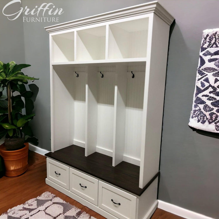 MERRICK entryway locker hall tree drawers mudroom furniture - Griffin Furniture