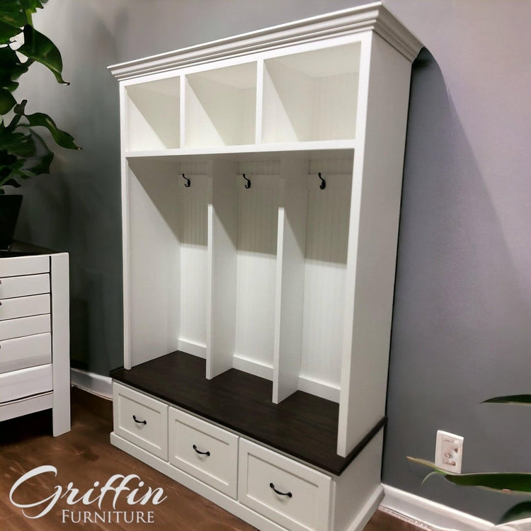 MERRICK entryway locker hall tree drawers mudroom furniture - Griffin Furniture