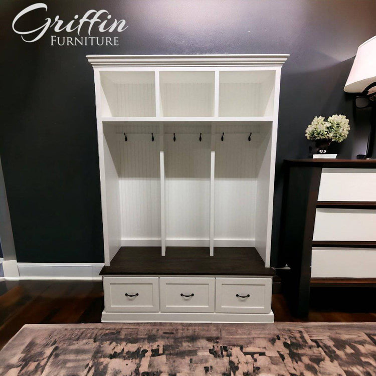 MERRICK entryway locker hall tree drawers mudroom furniture - Griffin Furniture